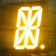Geel eencijferig LED-display met 16 segmenten 140mcd Voor digitale indicatoren van tankstations