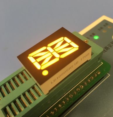 Goede prijs. 0.8 inch 16 Segment Alphanumeric LED Display Yellow Single Digit Common Anode For Elevator Indicator online