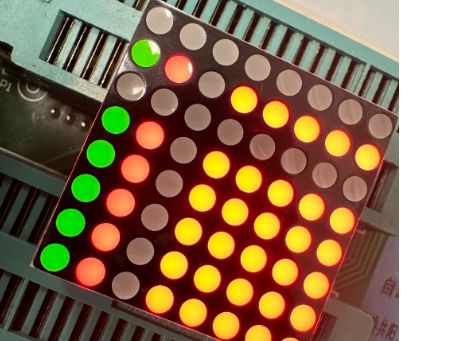 Goede prijs. Bi-color rood/groen 3mm 8*8 DOT Matrix Stabler Performance Common Anode LED Display voor bewegende tekens online