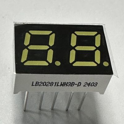 Goede prijs. Super helder wit 2 cijfers 7 mm 7 segment LED-display Gemeenschappelijke katode voor huishoudelijke apparaten online
