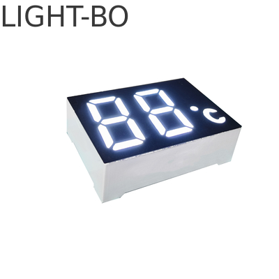 2 cijfer 7 Segment LEIDENE Vertonings ultra Heldere Witte LEIDENE Kleuren120-140mcd Lichtgevende Intensiteit