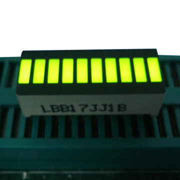 Goede prijs. Gele 10 LED Light Bar met 10-segment LED-display in compact formaat van 25,4 x 10,1 x 7,9 mm online