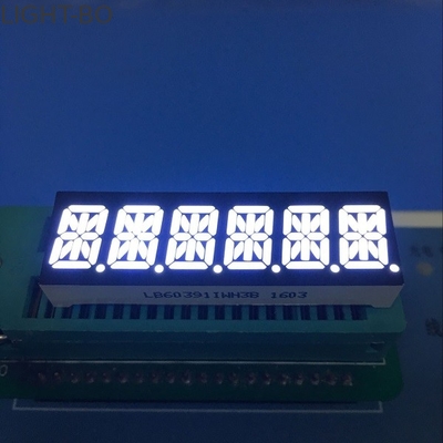 Ultra wit 10mm cijfer Zes 14 segment leidde vertonings gemeenschappelijke anode voor Controlebord