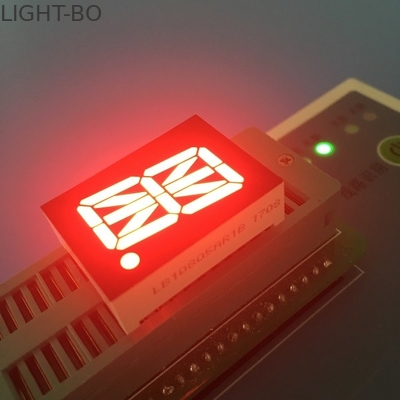 Enig Cijfer 16 Segment 0,8“ Alfanumeriek Geleid Vertonings Super Helder Rood voor Controlebord