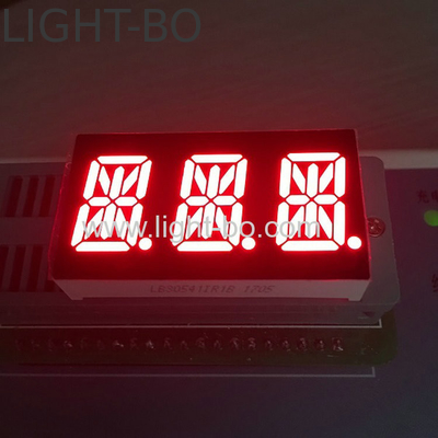 Drie-cijferige 0,54 inch RED 14 Segment LED Display Anode Voor Industrieel