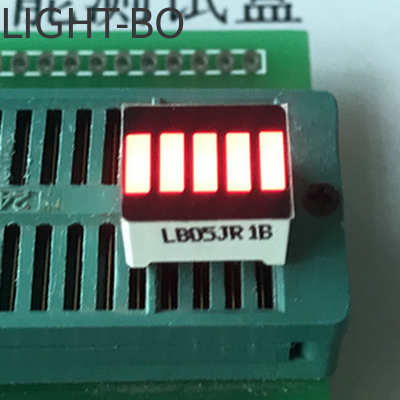 Rode kleur Anode vijf segment led lichtbalk segment led display voor batterij