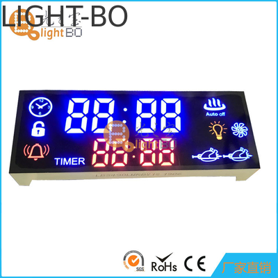 Multicolor 8 cijfers 7 segment LED display Custom Led display voor gaskookplaten