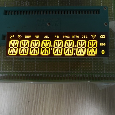 Super Heldere Gele Douane 8 Cijfer 8 Segment Geleide Vertonings Lage Macht Consumtion