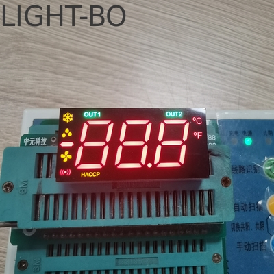 Multicolor Custom 3digit 7segment Led Display Gemeenschappelijke kathode Single Row Pin