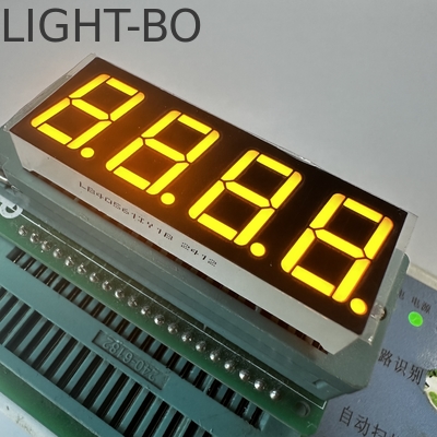 Ultrahelder Amber 4 cijfers 14,2 mm 7 segment LED-display Gemeenschappelijke anode voor temperatuurregeling