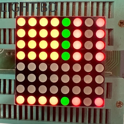 Gemeenschappelijke anode stabilisator prestaties 3mm 8*8DOT Matrix LED-scherm Bi-kleur rood/groen voor bewegende borden