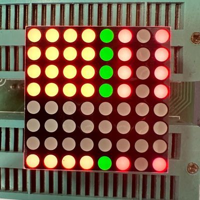 Gemeenschappelijke anode stabilisator prestaties 3mm 8*8DOT Matrix LED-scherm Bi-kleur rood/groen voor bewegende borden