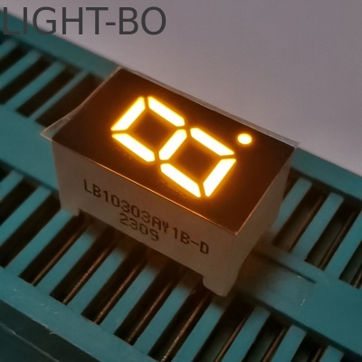Goede prijs. Amber kleur 7,62 mm Single Digit 7 Segment LED Display gemeenschappelijke anode online