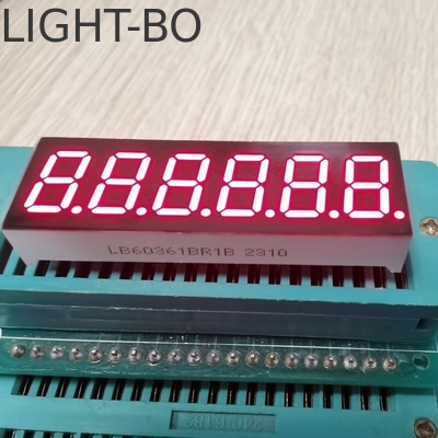 Goede prijs. Witte 6-cijferige 0,36-inch 7-segment LED-scherm, veel gebruikt voor instrumentenpaneel online