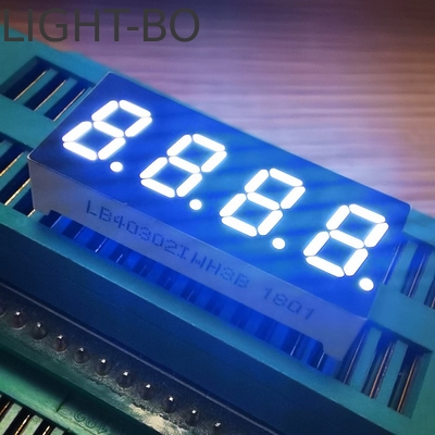 Wit 7,62 mm 4Digit 7 Segment LED Display Gemeenschappelijke anode voor temperatuurindicator