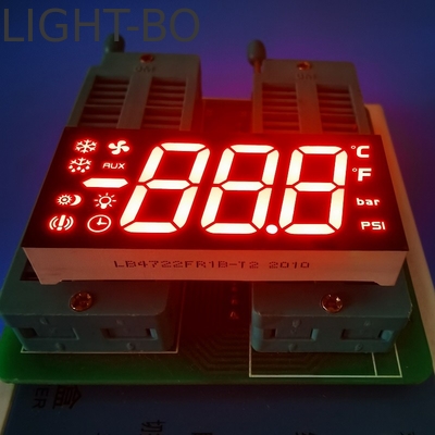 Goede prijs. Superhelderrood gemeenschappelijke kathode 3 cijfers 7 segment LED-display voor koelcommandopaneel online