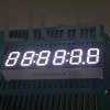 Wit 7 segment LED-scherm 6 cijfers 9,2 mm gemeenschappelijke katode voor digitale aftelling timer