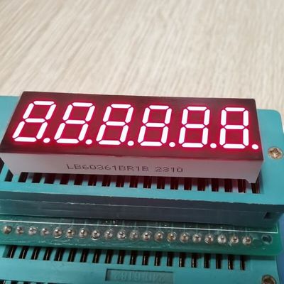 Hoog helder rood 6-cijferig 0,36-inch 7-segment LED-display, veel gebruikt voor instrumentenpaneel