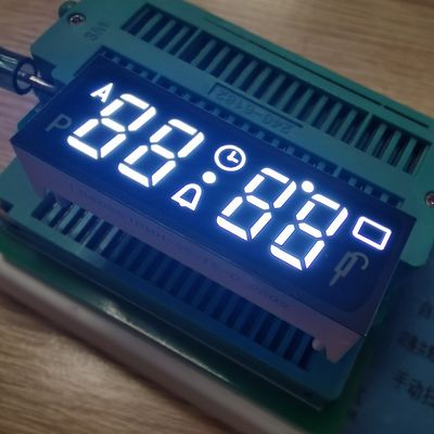 Witte 7-segment gemeenschappelijke kathode LED-display met 4 cijfers voor oventimer