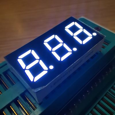 Ultra helder wit 7 segment LED-display Drie-cijferige gemeenschappelijke anode
