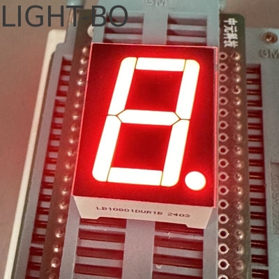 Ultra helder rood enkelcijferig 0,8 inch 7 segment LED-display gemeenschappelijke katode voor digitale indicator