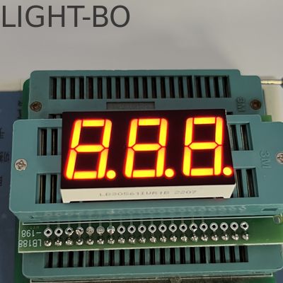 Ultra helder rood oppervlak Common Caode LED Display 7 Segment 3 cijfers 14,2 mm voor temperatuurcontroller