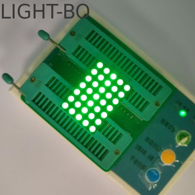 Puur groen 3 mm 5 x 7 DOT Matrix LED-display voor digitale tijdzone klok aanwijzer