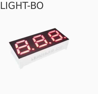 Compacte driecijferige 0,4 inch 7-segment gemeenschappelijke kathode superheldere rode LED-display voor koffiezetapparaat
