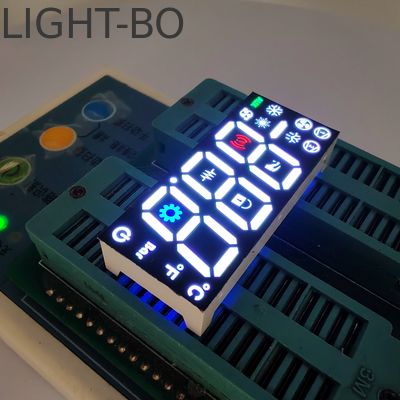 Wit/Blauw/Groen/Rood 3-cijferig 17mm 7-segment LED display gemeenschappelijke anode voor koelkastcontroller