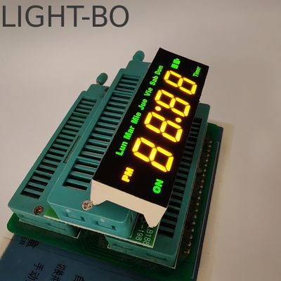 4-cijferig 7-segment geel/groen LED-display voor timerbesturing