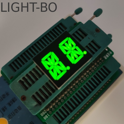 Gemeenschappelijke Kathode Alfanumeriek LED Display 2 Cijfer 13.8mm 14 Segment