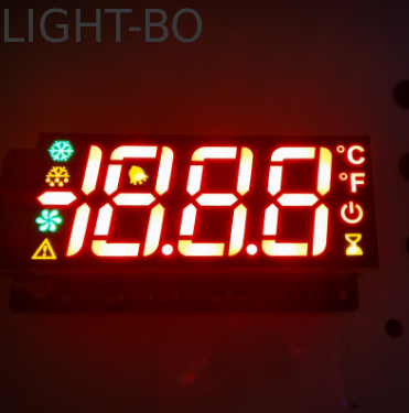 Hoge helderheid Rood/geel/groen Aangepaste Drie Cijfers 7 Segment LED Display voor koelkastbesturing