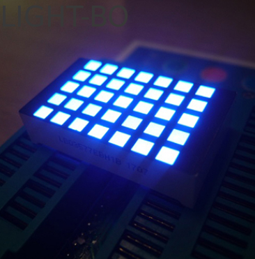 Ultra helder blauw 3mm 5*7 vierkante dot matrix led display rij kathode kolom anode voor lift verdieping indicator