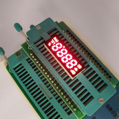 Rode 4-cijferige 7-segment LED-klokdisplay voor huishoudelijke apparaten