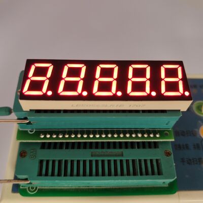 Rood 5 cijfers 7 segment LED-display voor huishoudelijke apparaten