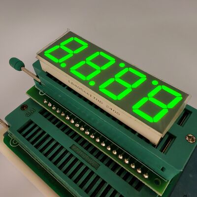 LED-klokmodule voor inductiekookplaat: 4-cijferig, 7-segment, geelgroen display