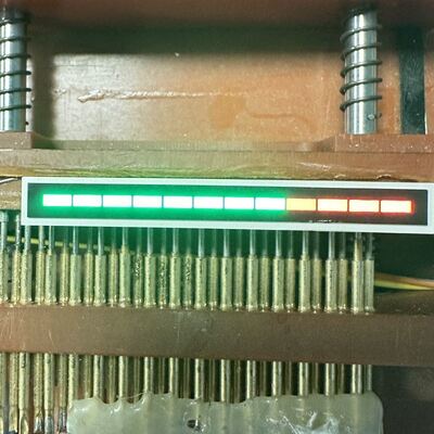 Ultra Rood/Puur Groen 12-segment LED-lichtbalk voor instrumentenpaneel-indicator