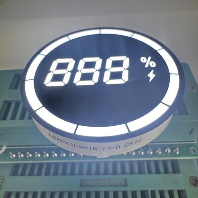Ultra helderwit 3-cijferig 7-segment gemeenschappelijk kathodeleid-display voor elektrisch voertuigoplader