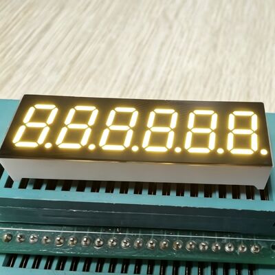 Geel 6-cijferig 0,36-inch 7-segment LED-display, veel gebruikt voor instrumentenpaneel