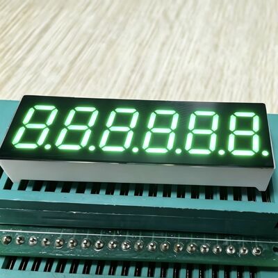 Puur groen 6-cijferig 0,36-inch 7-segment LED-display, veel gebruikt voor instrumentenpaneel