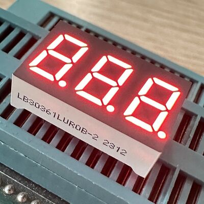 Gewone anode superhelder Amber 7 segment 3 cijfer 9,2 mm LED-display voor paneelmeter