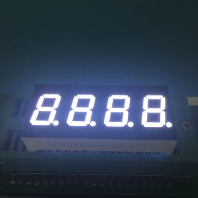 LED-scherm 4 cijfers 0,4 inch 7 segment ultrawit gemeenschappelijke anode voor instrumentenpaneel
