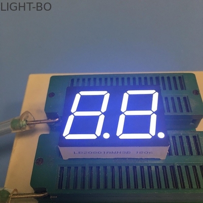 Wit 0,8“ Dubbel Cijfer 7 Segment LEIDENE Vertonings Gemeenschappelijke Anode voor Controlebord