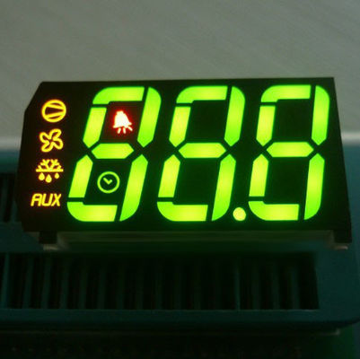 Groen/geel/rood driecijferig 7-segment LED-display Gemeenschappelijke kathode voor koelkastindicator