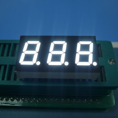 Triple Digit 0,4 inch 7 Segment LED Display Gewone kathode Ultra Bright White