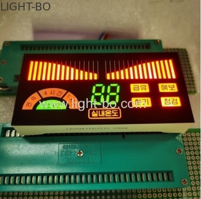 Op maat gemaakte 3 kleuren 7 segmenten LED-display voor airconditioner bedieningspaneel