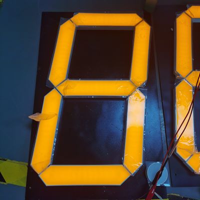 Goede prijs. 16 inch Ultra Bright Yellow Single Digit 7 Segment LED Display Gemeenschappelijke anode voor grote billboards online