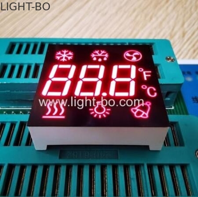Ultra-rood aangepast drie-cijferig 7-segment LED-display gemeenschappelijke anode voor koelkastbesturing