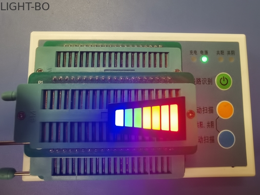 7 het Trapezoïde LEIDENE van de segment3.3v 120mcd Gemeenschappelijke Anode Lichte Bar