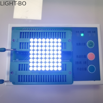 Goede prijs. 635nm van het LEIDENE van Dot Matrix van 100mcd 8 X 8 zwarte Gezicht Vertonings het Gele segment online